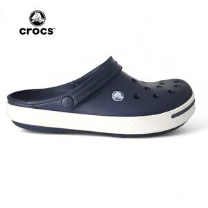 Crocs Crocband II Clogs Navy Blue White Mens Size 8 Womens 10